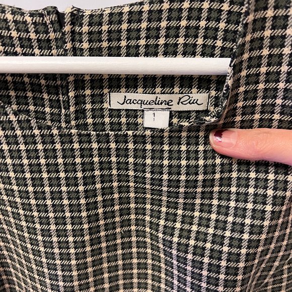 Vintage Sleeveless Plaid Dress - Picture 4 of 4